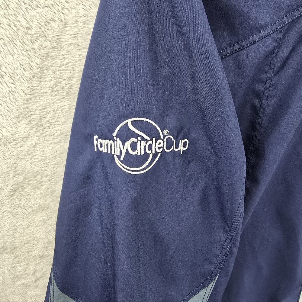 Alo Yoga Windbreaker Jacket Women's Large Blue Lightweight Full Zip Reflective - Picture 4 of 12
